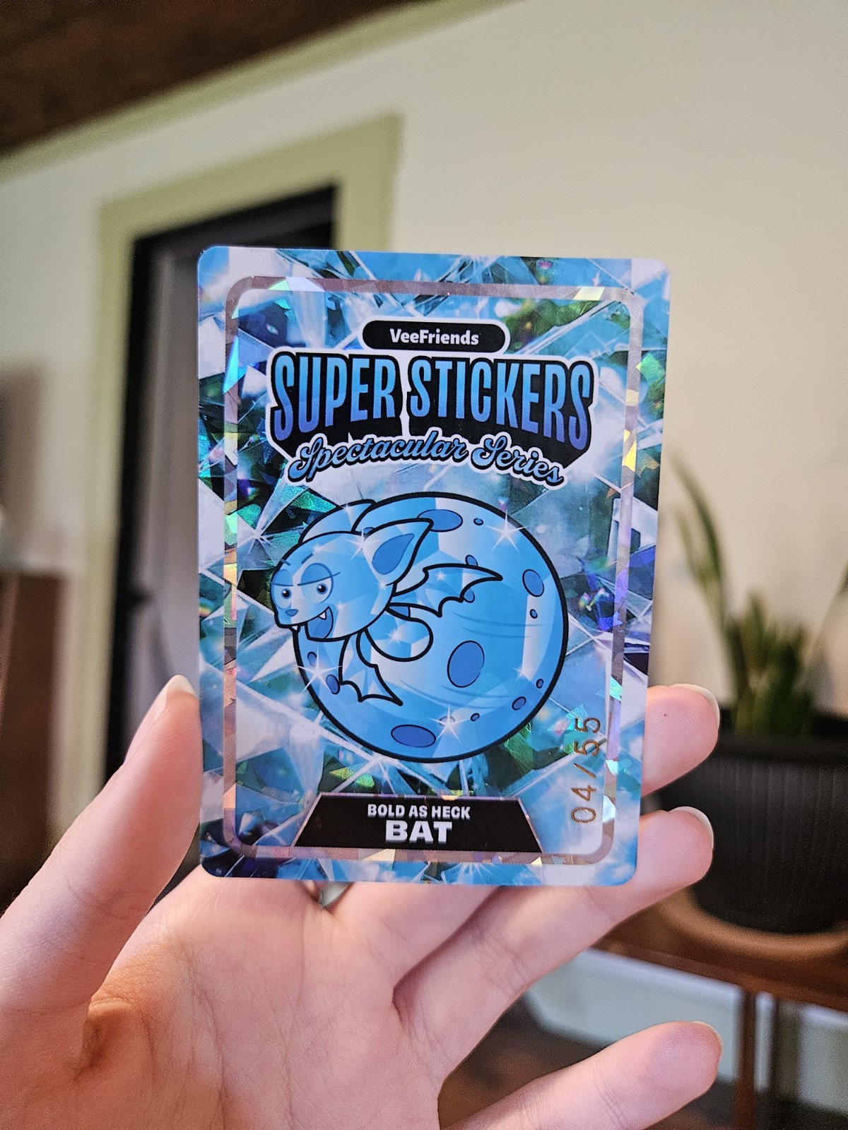 VeeFriends Spectacular Super Sticker /55 Diamond on Diamond Bold As Heck Bat