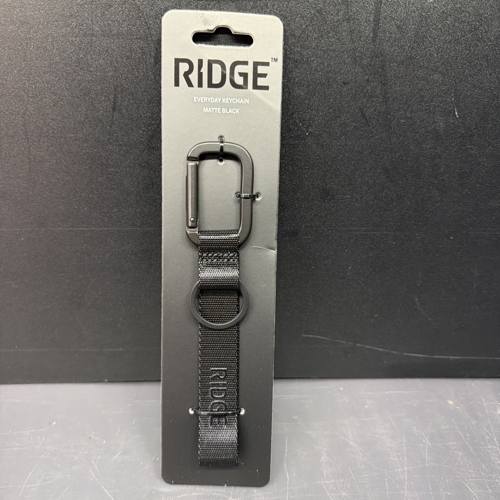 Ridge Everyday Keychain In Matte Black Ridge Everyday Keychain In Matte Black