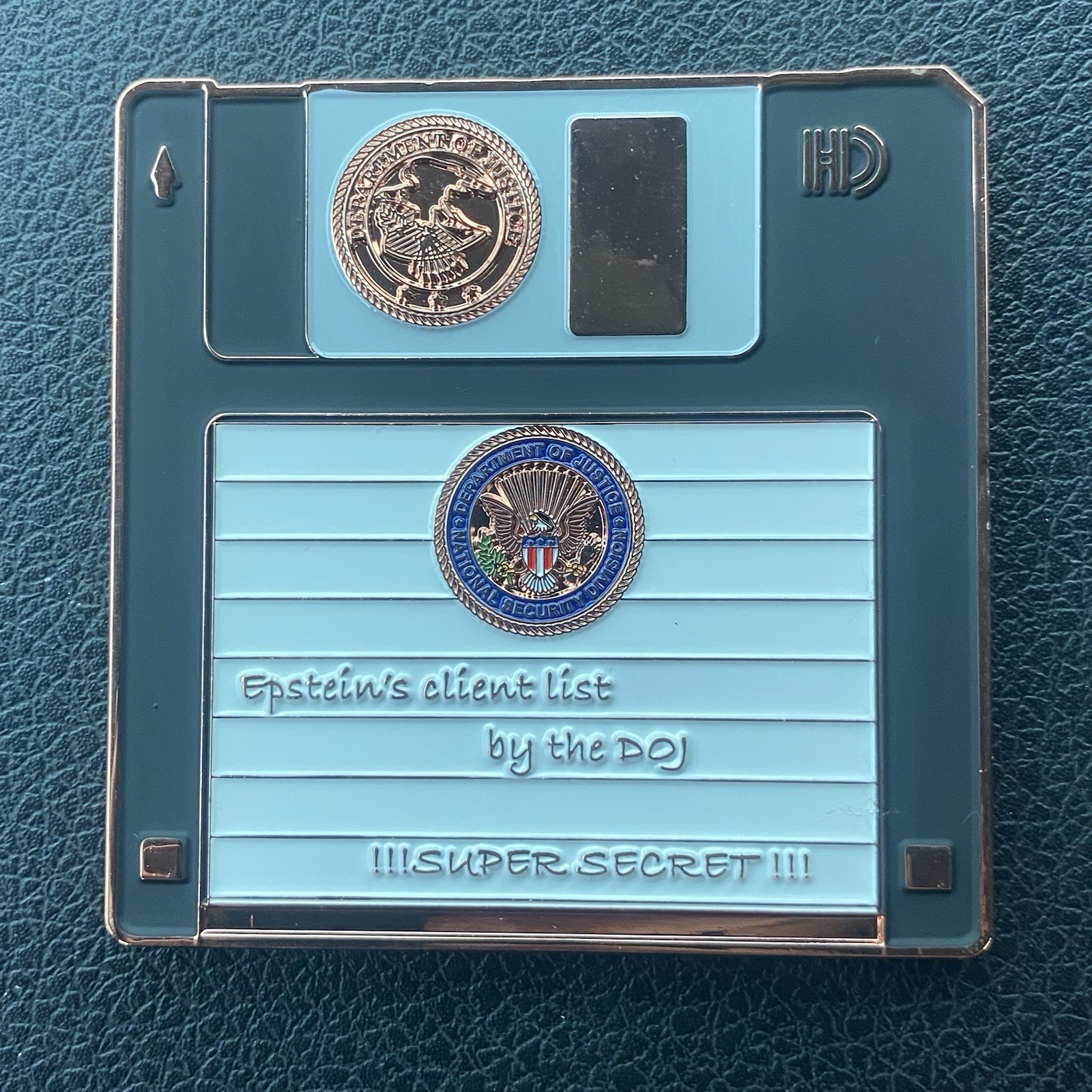 Dept Of Justice National Security Division-Epstein List Police Challenge Coin