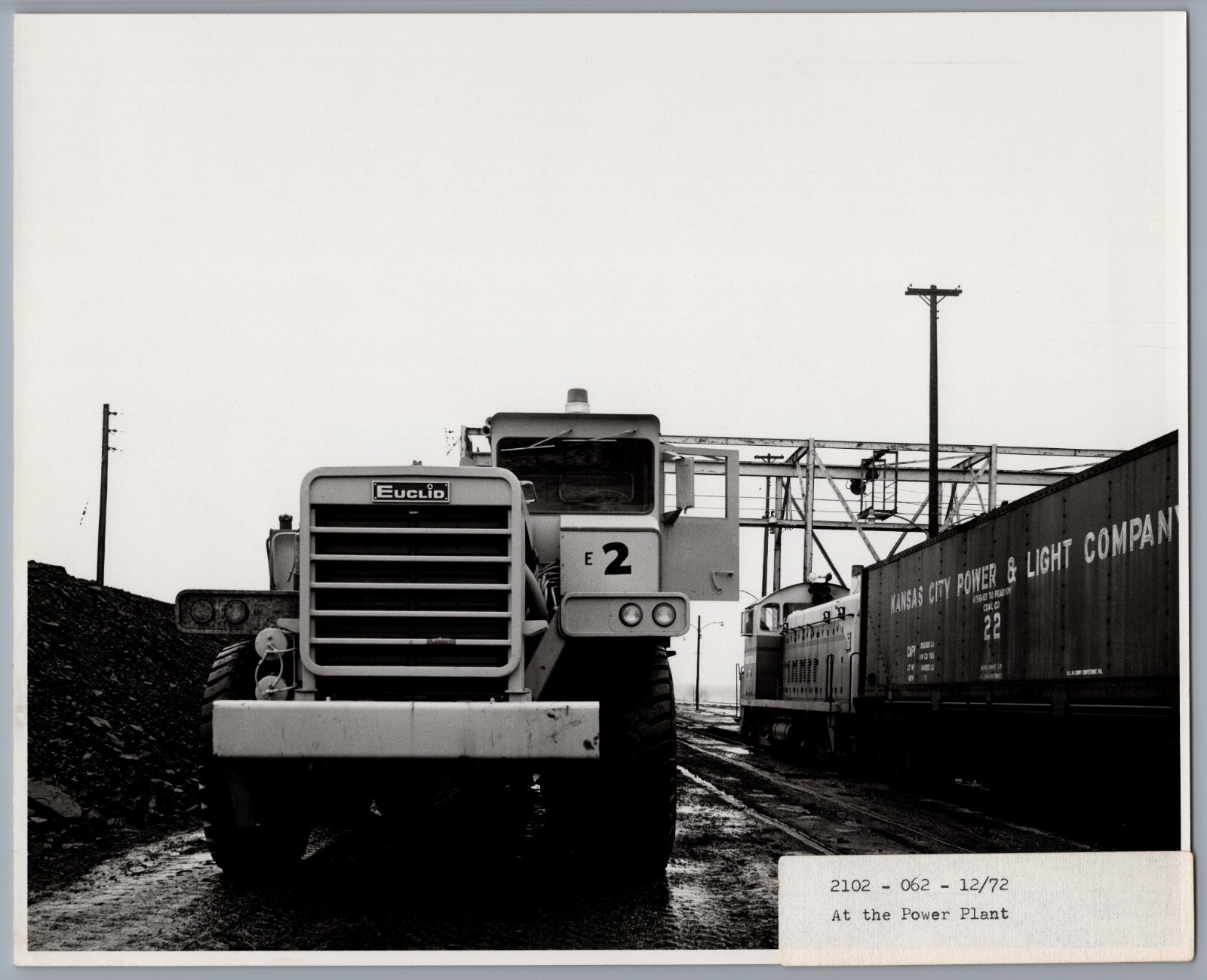 1972 Peabody Coal Co Power Mine Missouri 8x10 Photo Truck at Power Plant 7716 1972 Peabody Coal Co Power Mine Missouri 8x10 Photo Truck at Power Plant 7716