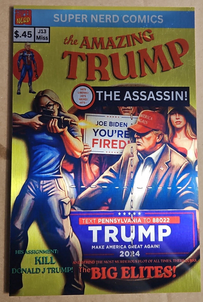 RARE REMASTERED SILVER Metal Donald Trump ASM 129 ORIGINAL Homage COMIC