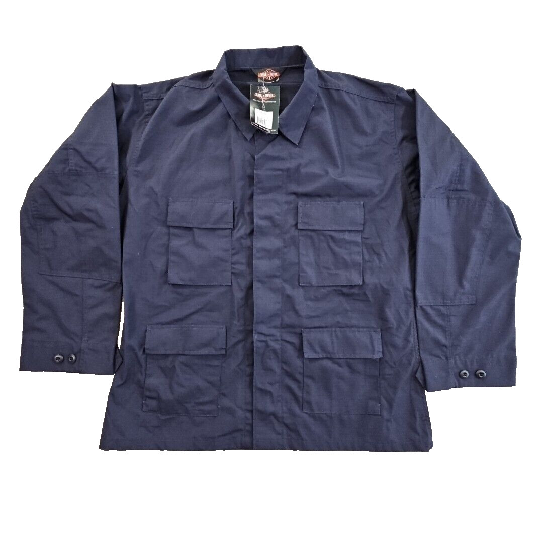 Tru-Spec Polyester-Cotton BDU Jacket Navy Blue XL-Long 24200-C3 Tactical NWT Tru-Spec Polyester-Cotton BDU Jacket Navy Blue XL-Long 24200-C3 Tactical NWT