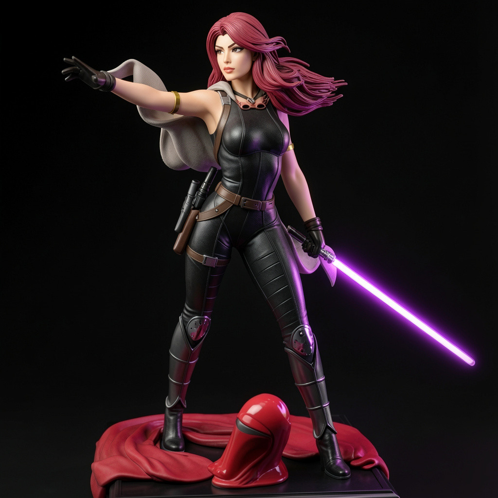 Beautiful Mara Jade Star Wars V1 Printed 16k Res HandPainted or Unpainted