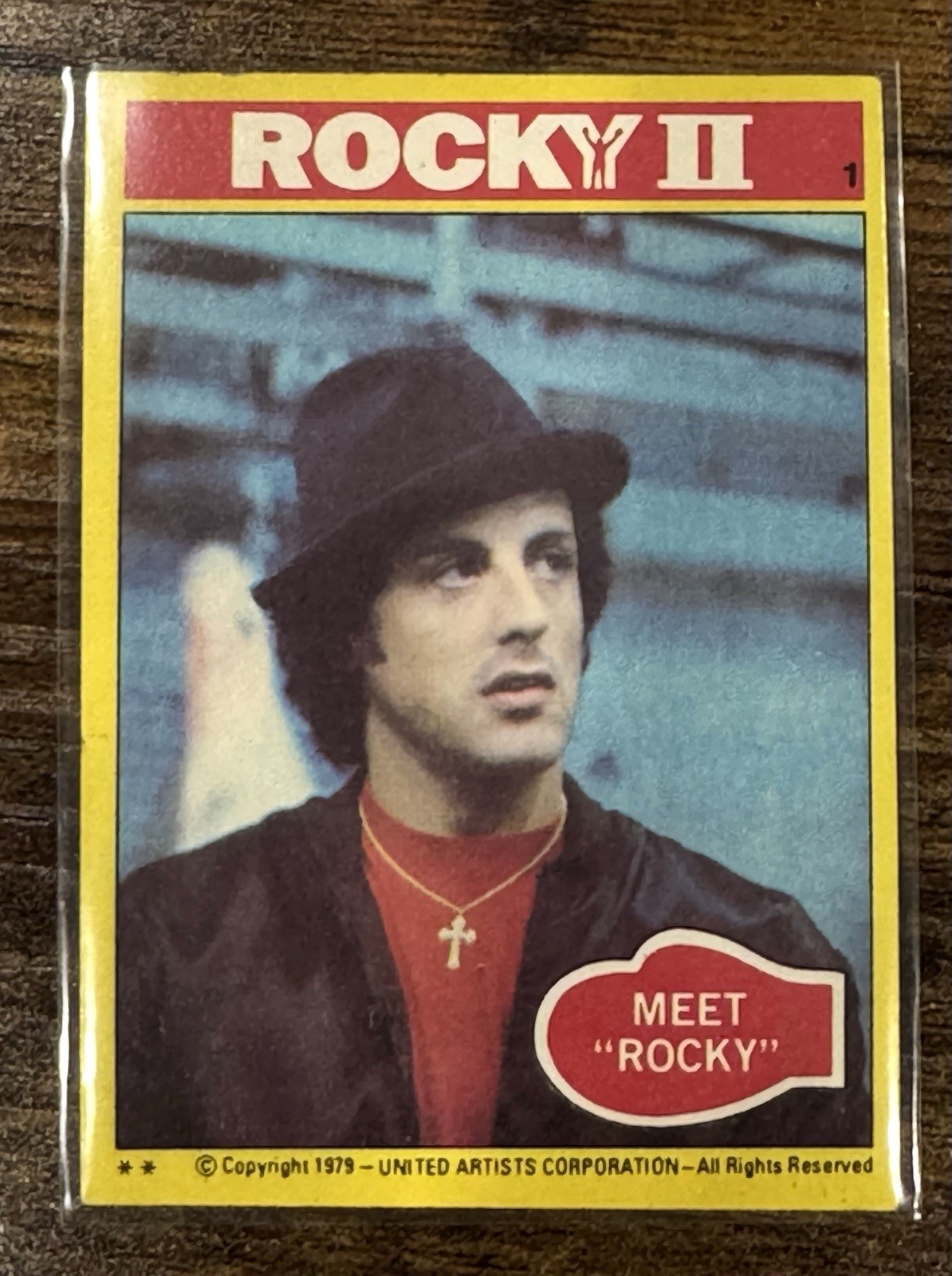 SYLVESTOR STALLONE 1979 Topps Rocky II #1 