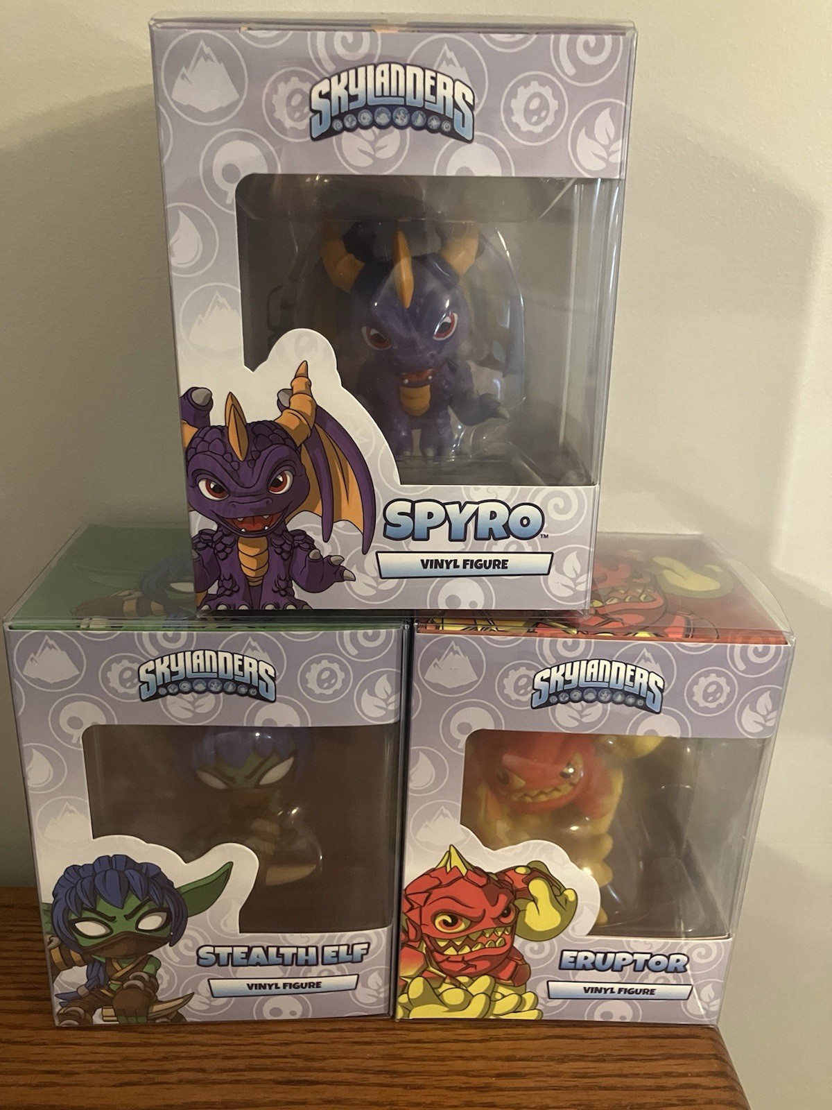 Skylanders Youtooz Spyro, Stealth Elf, Eruptor Sold Out Youtooz
