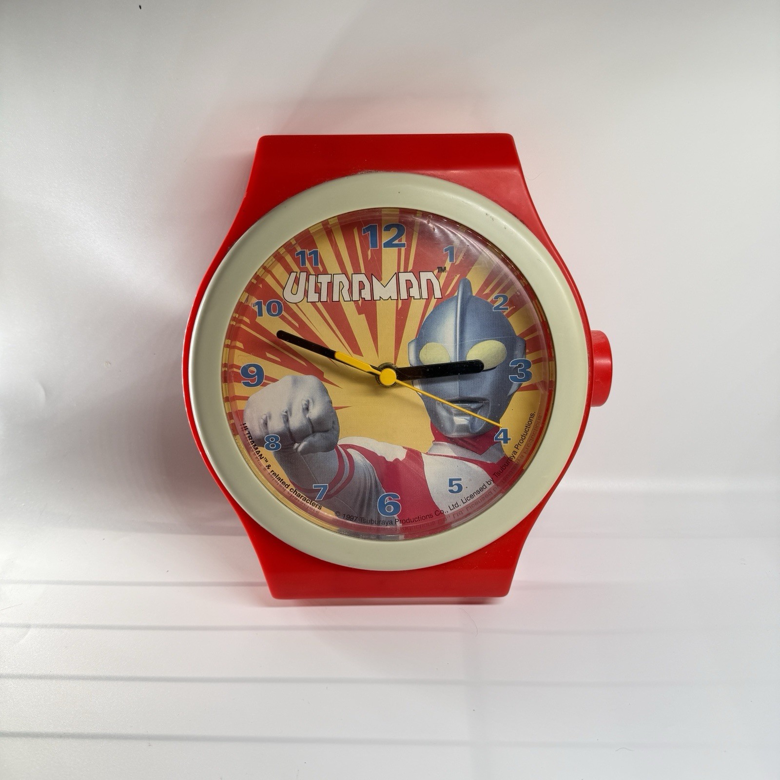 Vintage 1997 Ultraman Alarm Clock Tsuburaya Japan Anime Tokusatsu Retro Rare