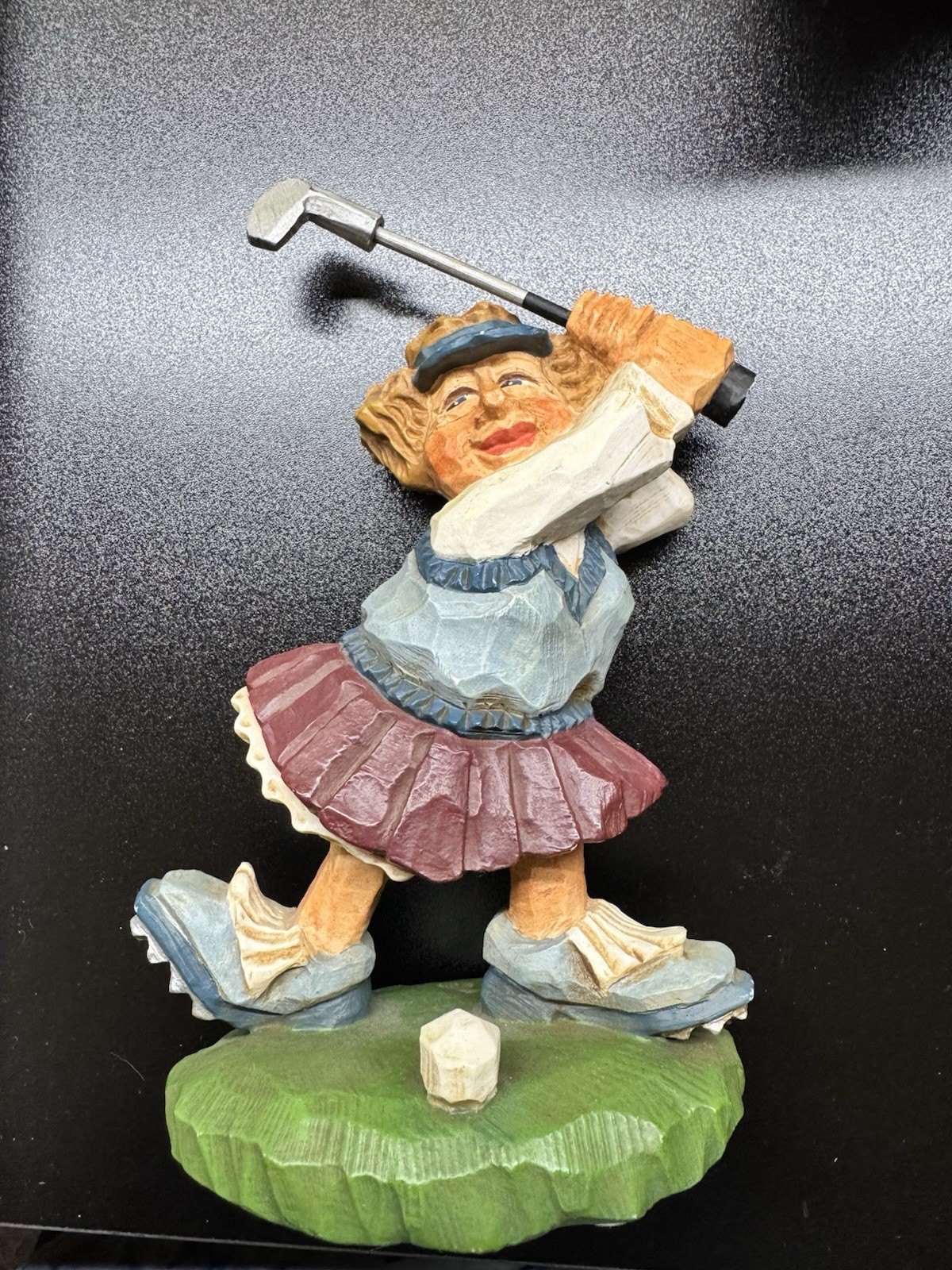 David Frykman The Golfer 1998 Portfolio Figurine Golf Lady Coyne\'s & Co