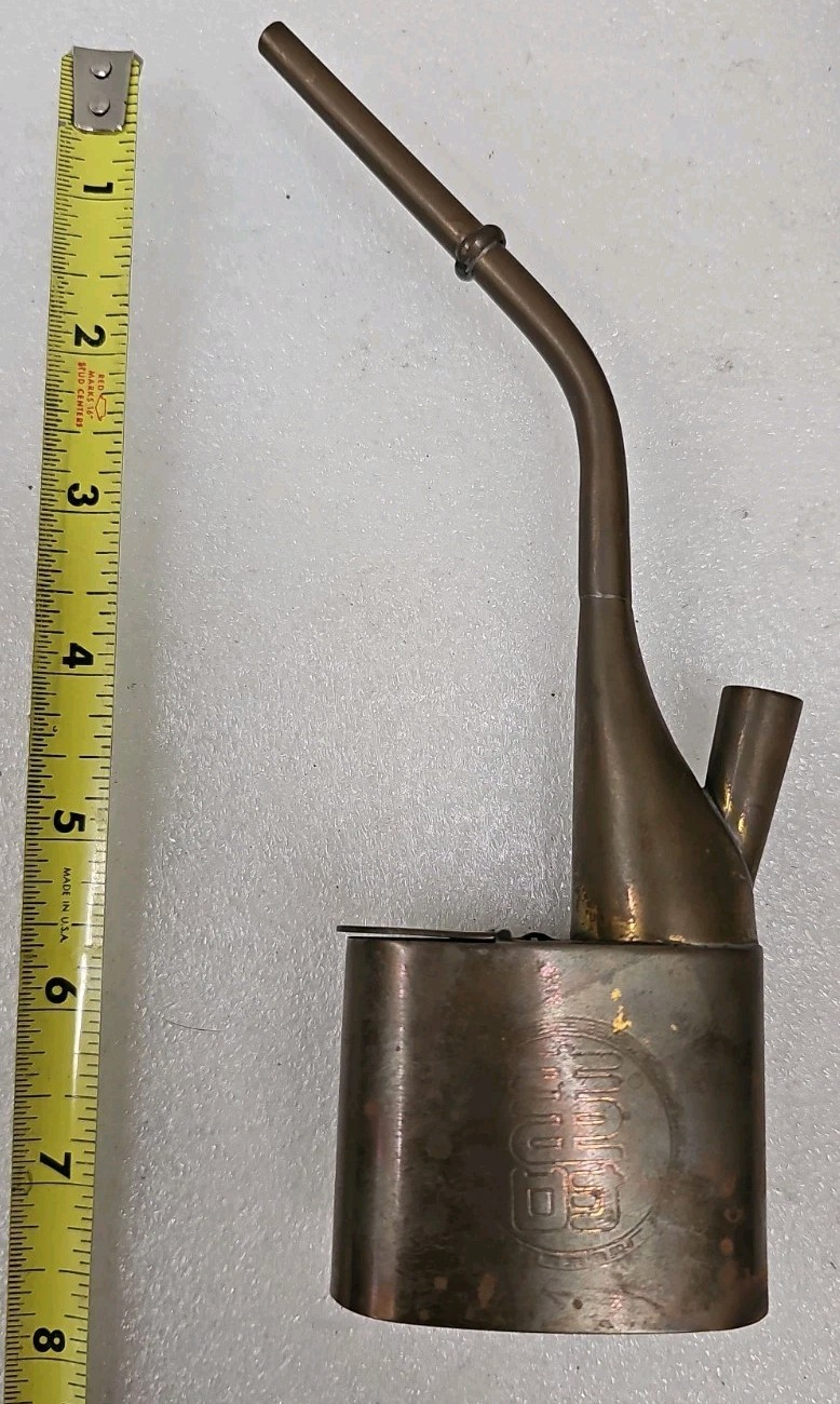 Antique, Vintage, c.1900 Chinese Paktong Brass Smoking Pipe, See Ad. (11L)