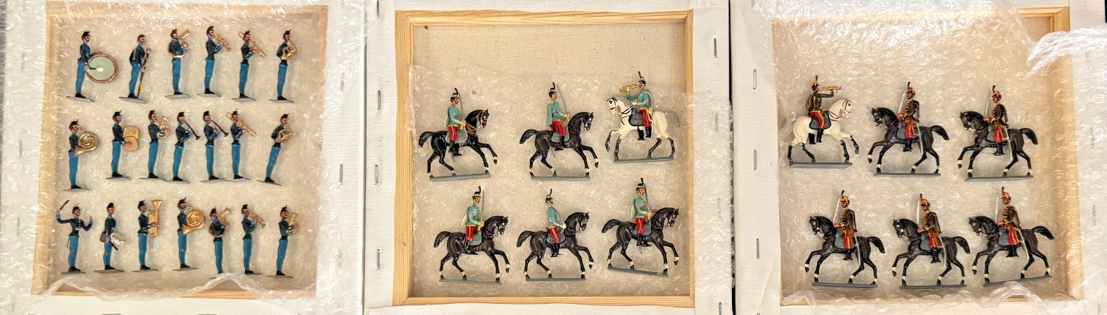 Vintage Josef Kober Vienna Austria Hand Painted Pewter Military Collection – 32 