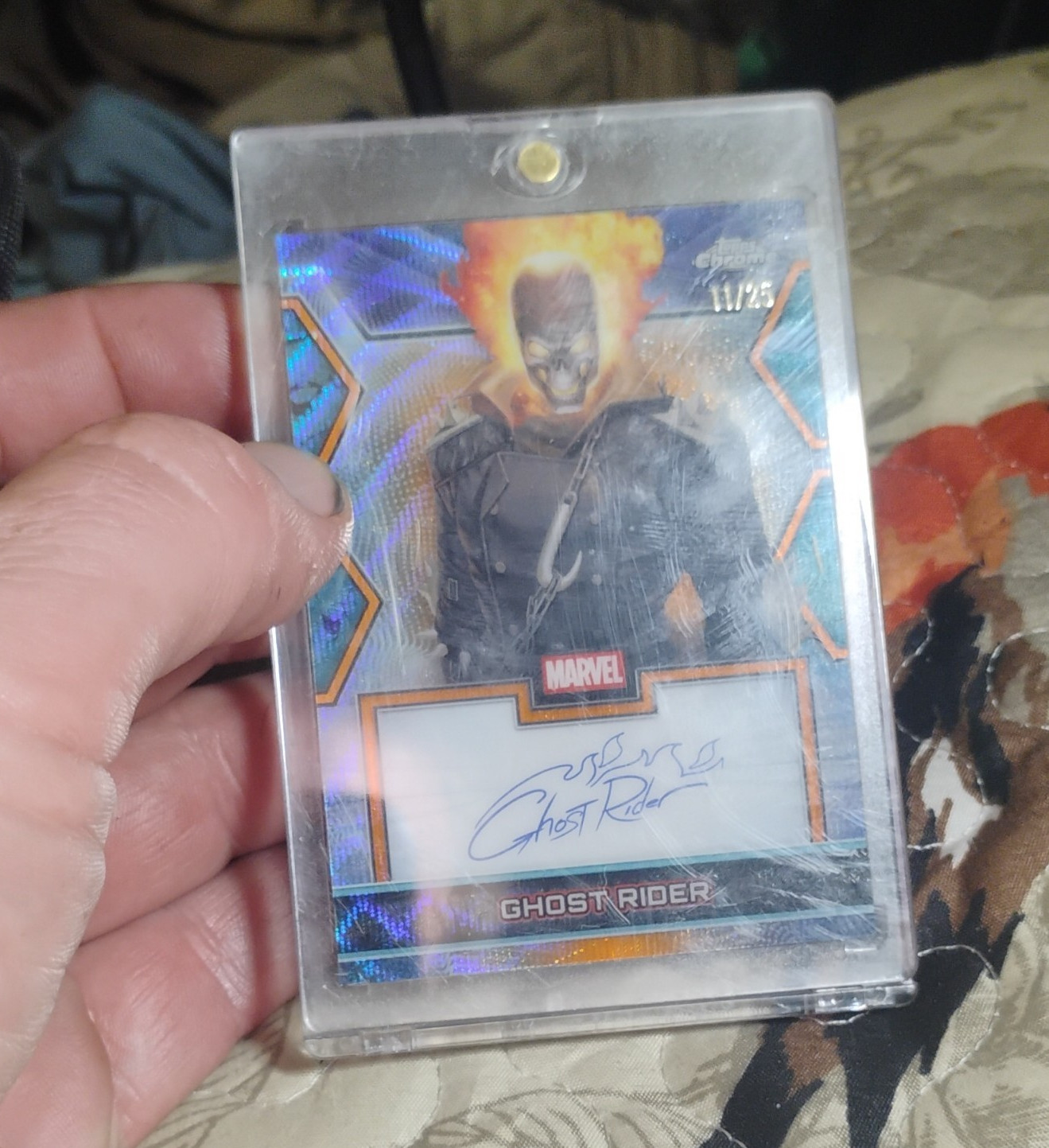 Topps 2026 Chrome Marvel Comics Ghost Rider Facsimile Auto MF-GR 11/25 Topps 2026 Chrome Marvel Comics Ghost Rider Facsimile Auto MF-GR 11/25