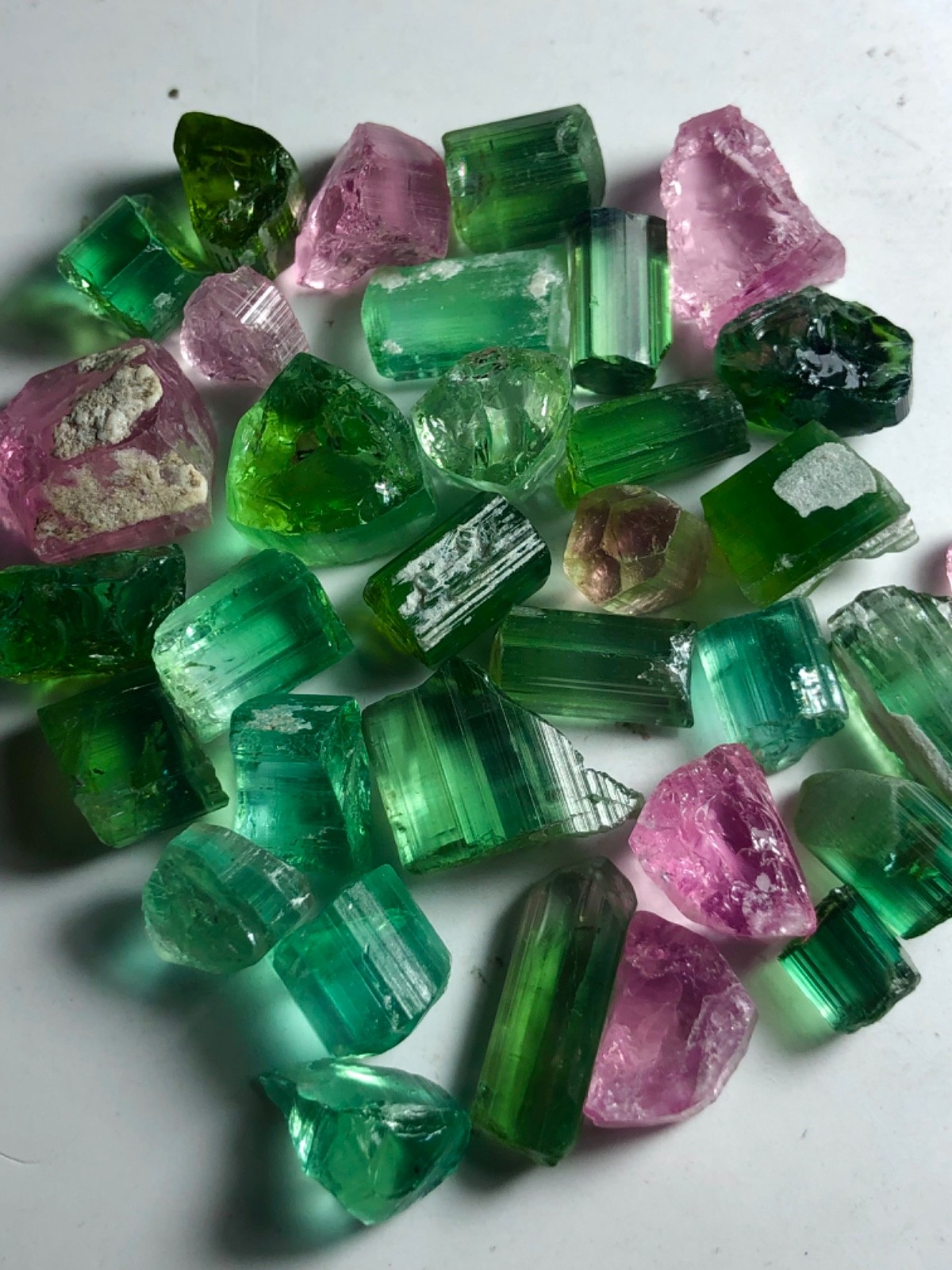 180Carat Mindblowing Rough Tourmaline Natural Multi Color Facet Grade Quality @A