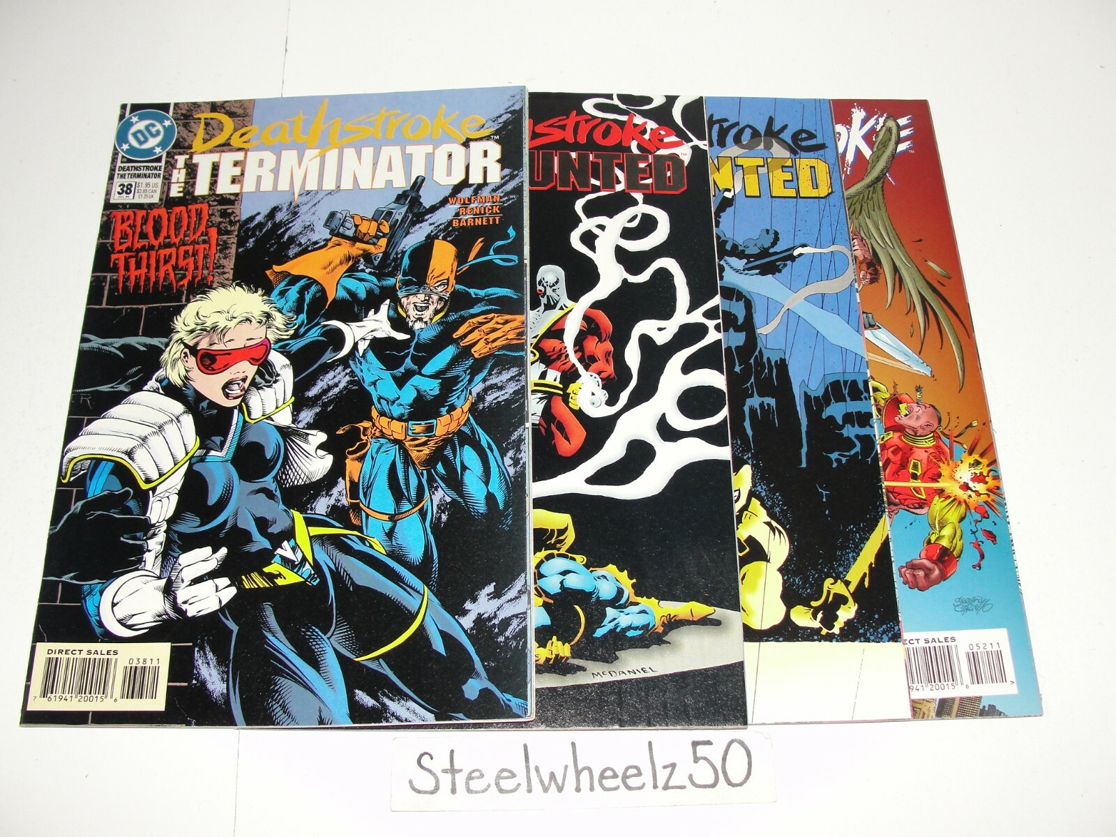 Deathstroke The Terminator 4 Comic Lot DC 1994 #38 41 42 52 Hawkman McDaniel HTF Deathstroke The Terminator 4 Comic Lot DC 1994 #38 41 42 52 Hawkman McDaniel HTF