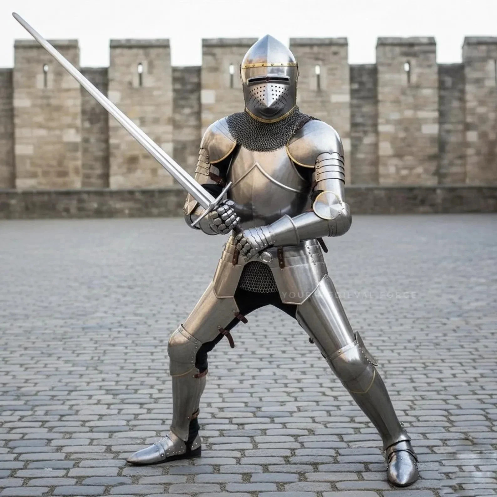 Full Steel Medieval Knight Armor Set | Wearable LARP Cosplay Renaissance Costume