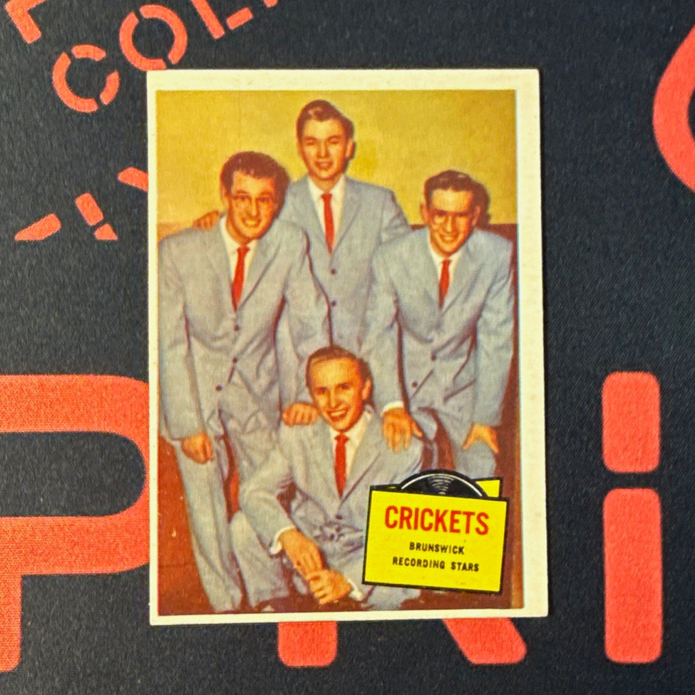 1959 Topps Hit Stars Picture Cards Series #51 The Crickets Buddy Holly 1959 Topps Hit Stars Picture Cards Series #51 The Crickets Buddy Holly