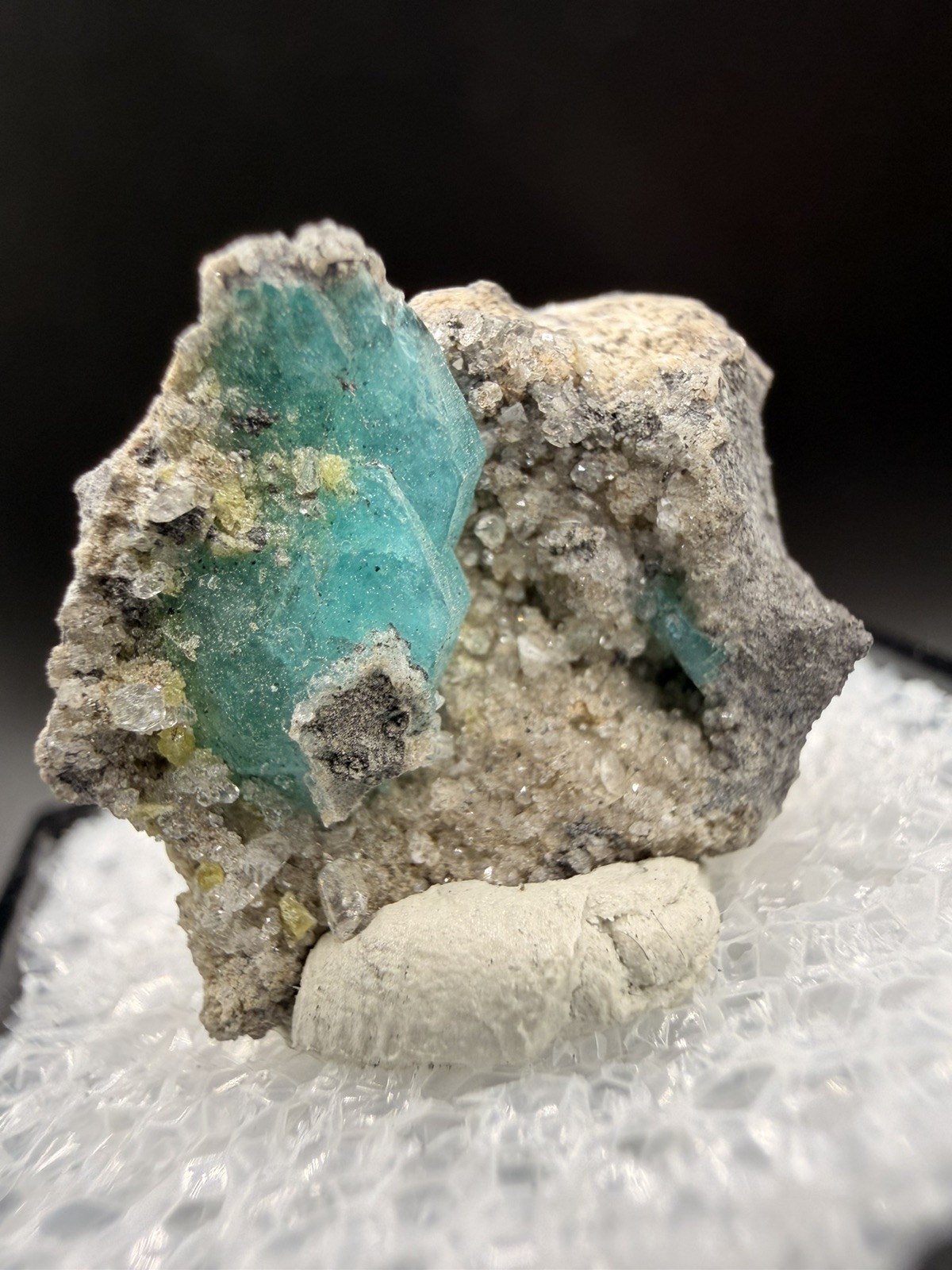 Rare Seafoam Blue Borcarite Crystals on Matrix (Thumbnail) - Charcas, Mexico