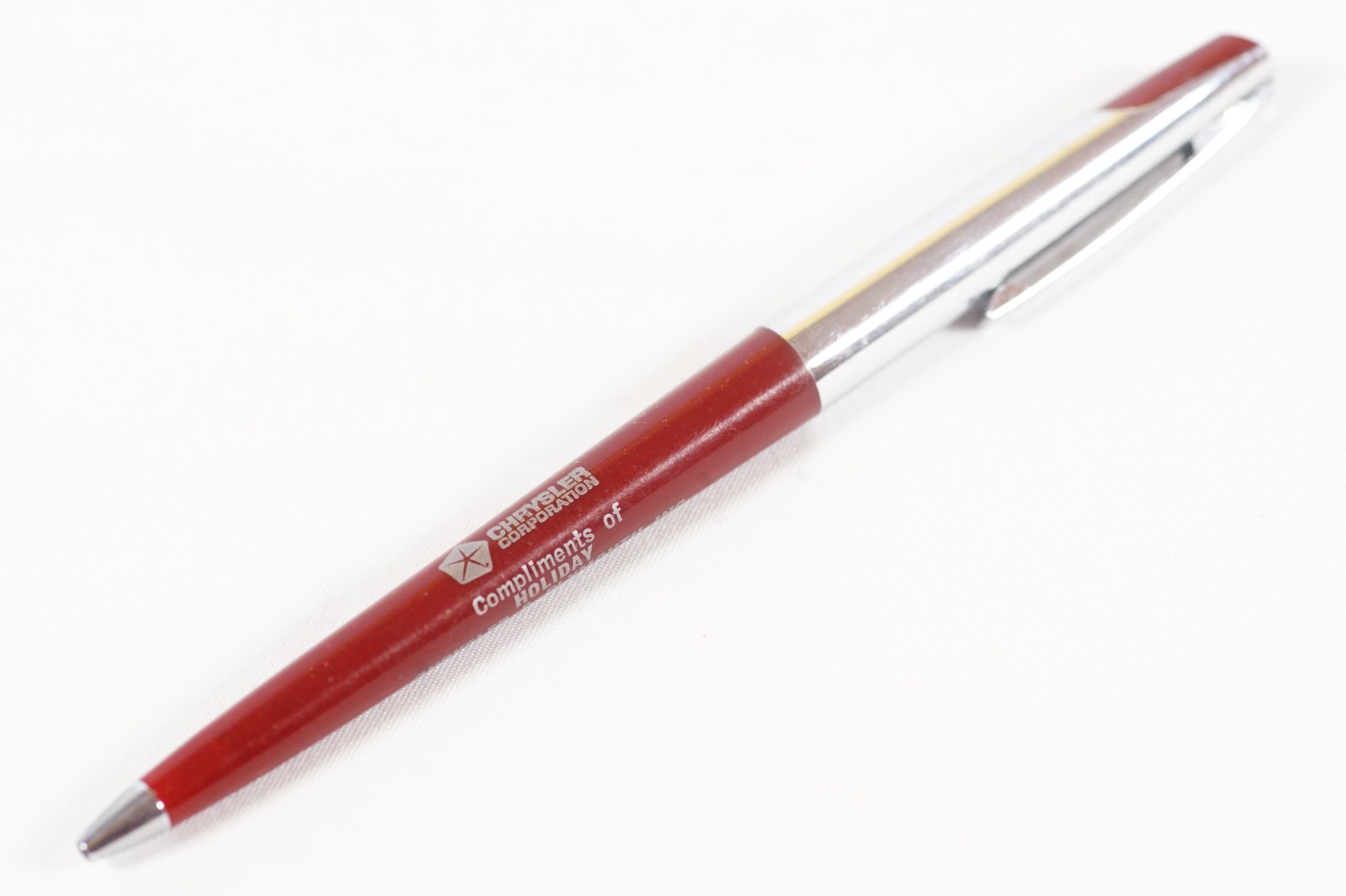 Vintage Chrysler Corporation Holiday Chrysler Plymouth Inc Ballpoint Pen