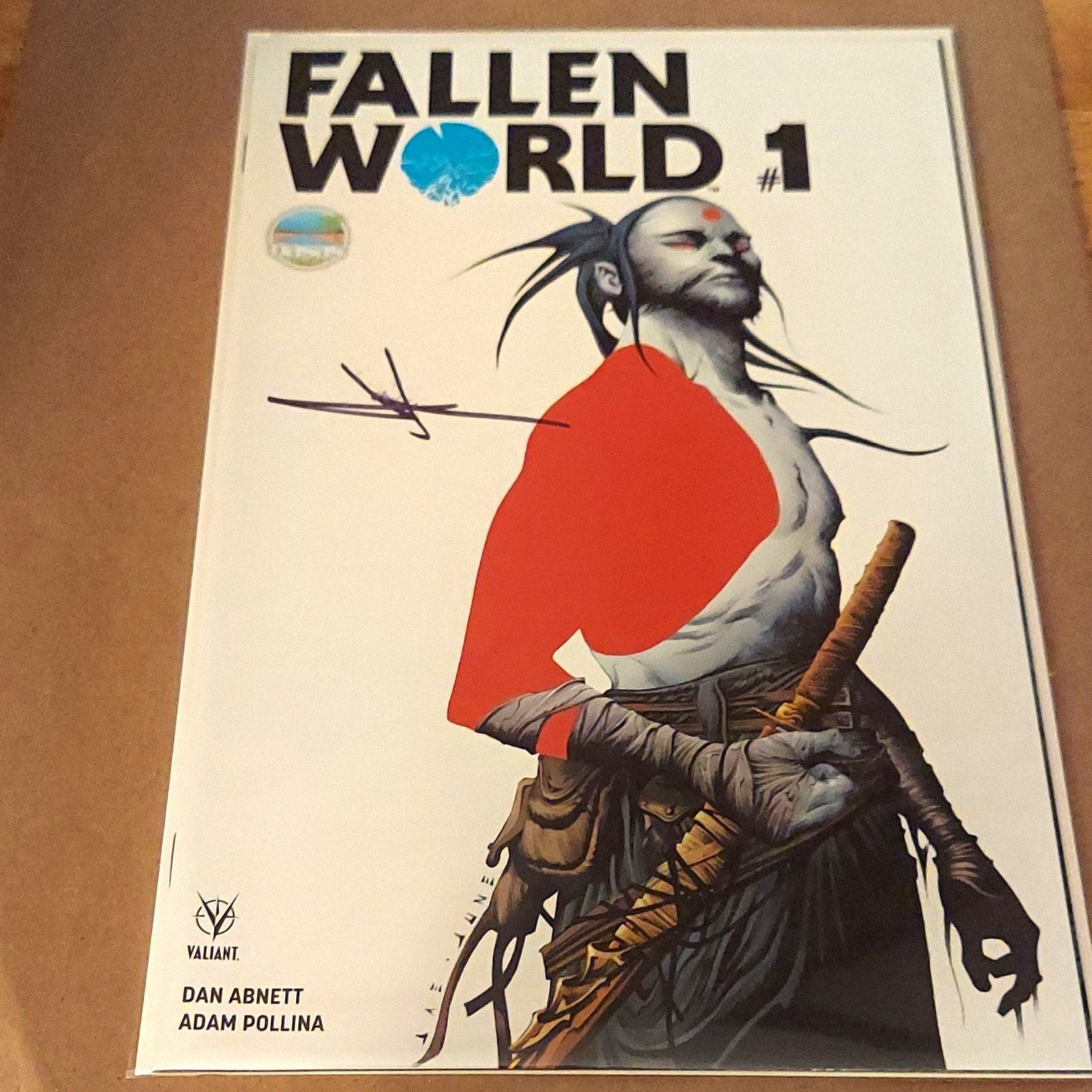 SIGNED Fallen World #1 Valiant Comics Signed by Jae Lee w/COA RARE 