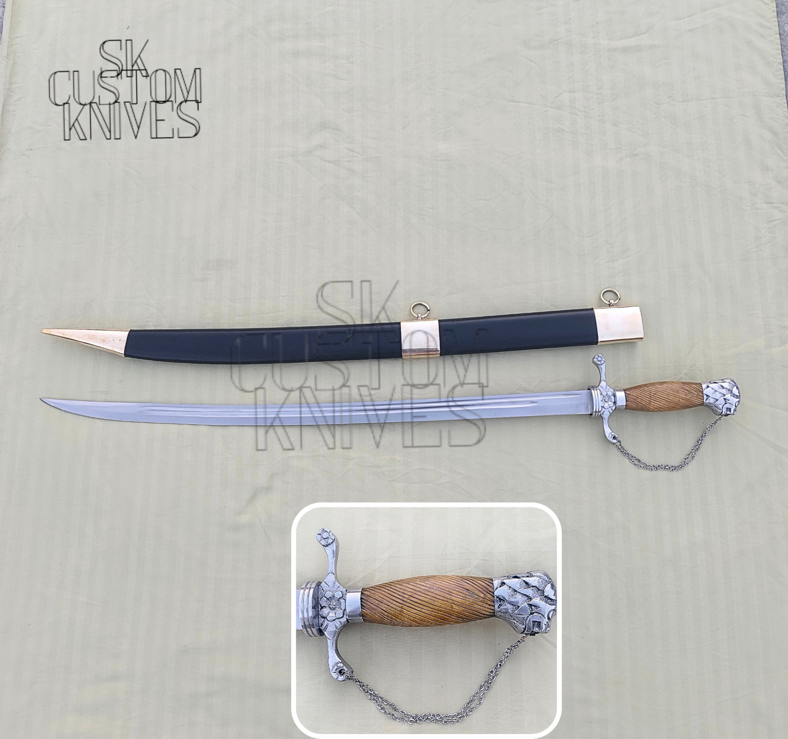 George Washington Lion Headed Revolutionary Sword Replica Of First President 36'