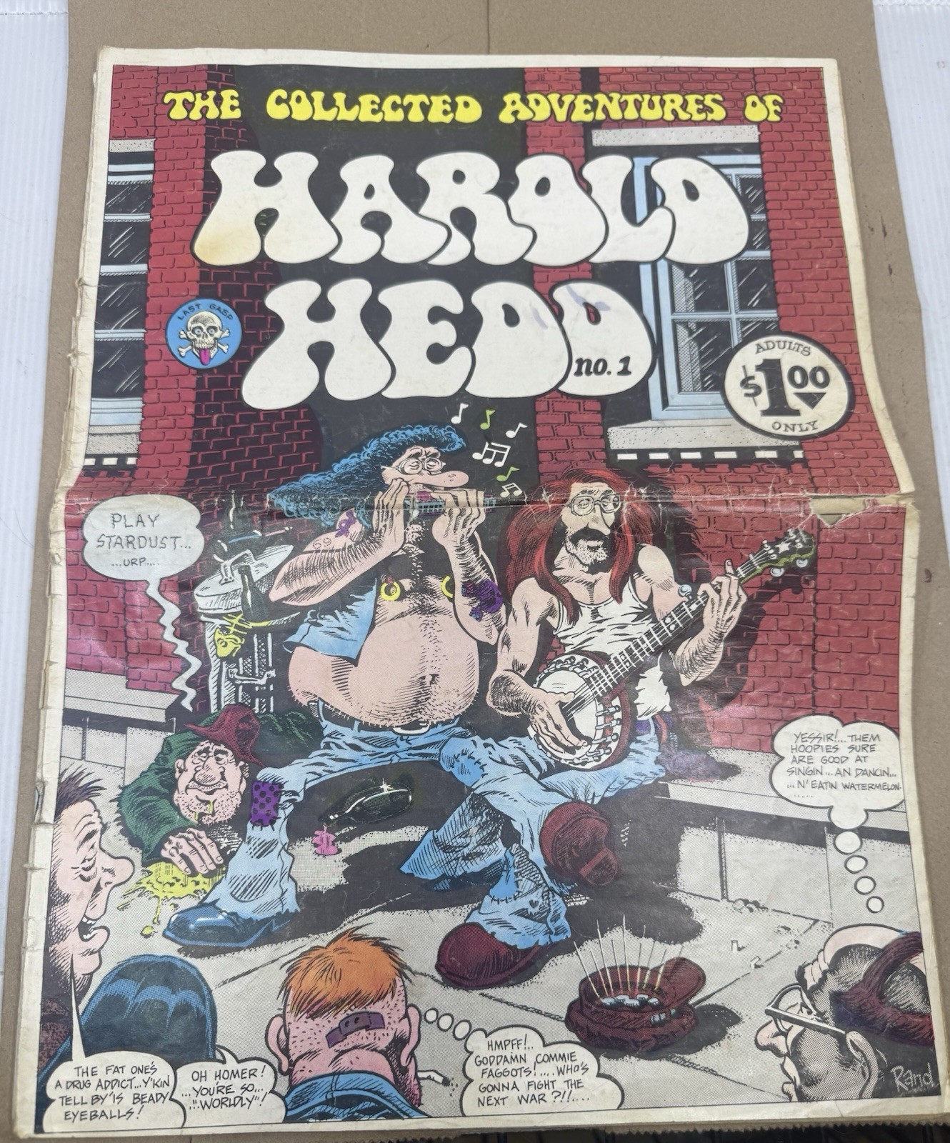 Vintage 1973 The Collected Adventures Of HAROLD HEDD No.1 Underground By Rand