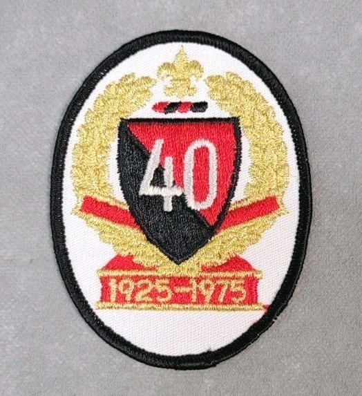 Vintage 1925-1975 BSA Red Black Gold BOY SCOUTS OF AMERICA Patch