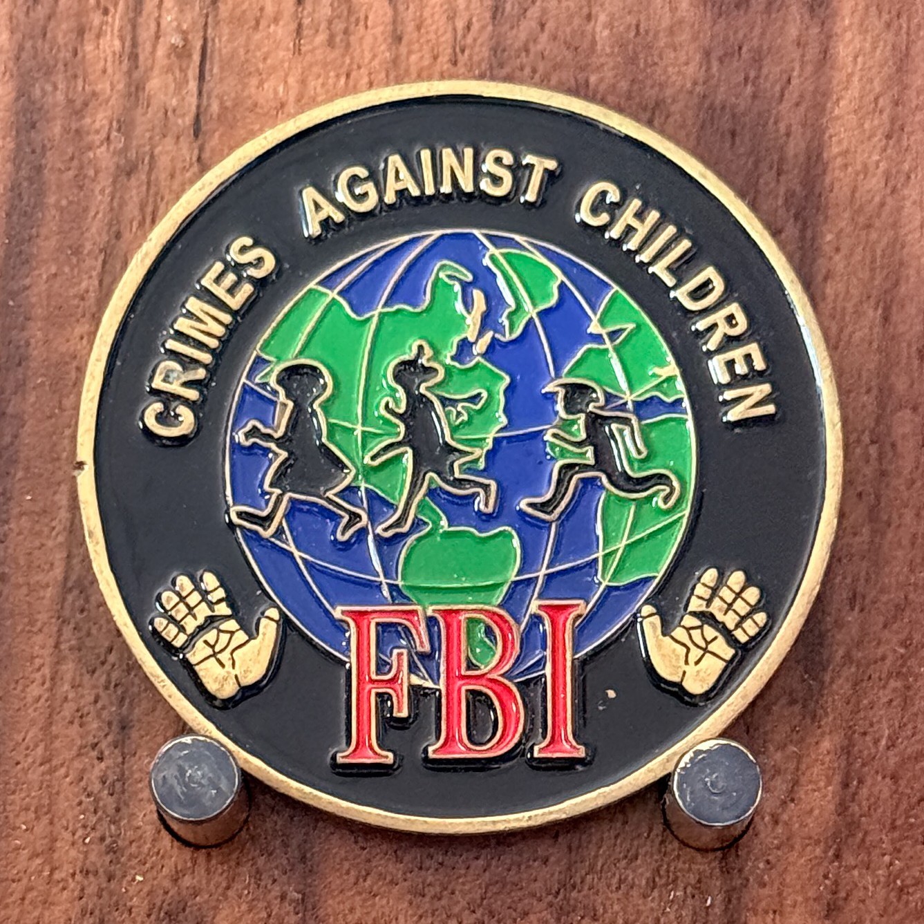 FBI Crimes Against Children Global Justice Enamel Challenge Coin  1#48