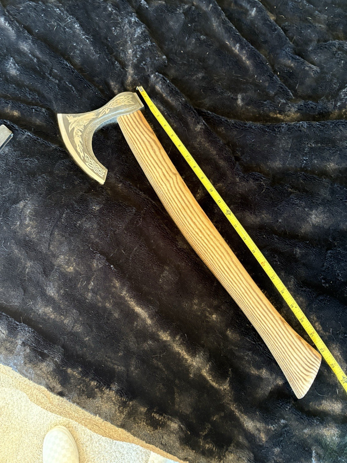 23” Viking Axe With Scabbard. Nice, Heavy 23” Viking Axe With Scabbard. Nice, Heavy