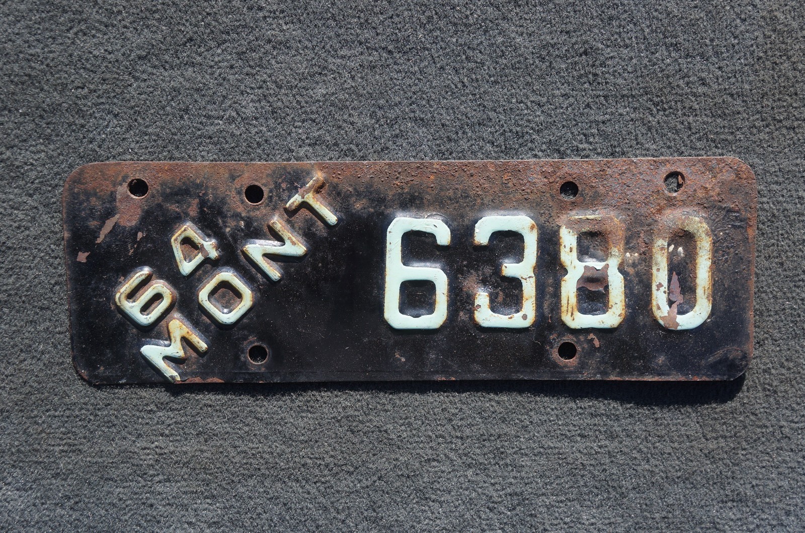 1964 Montana MOTORCYCLE License Plate