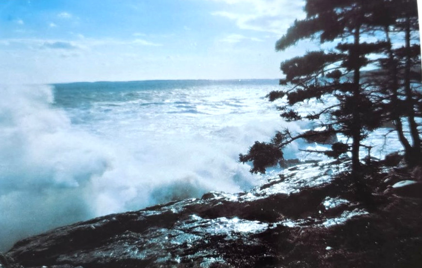 1960s Vintage Postcard: Capturing Maine's Angry Sea by Hastings Next Day Ship 1960s Vintage Postcard: Capturing Maine's Angry Sea by Hastings Next Day Ship