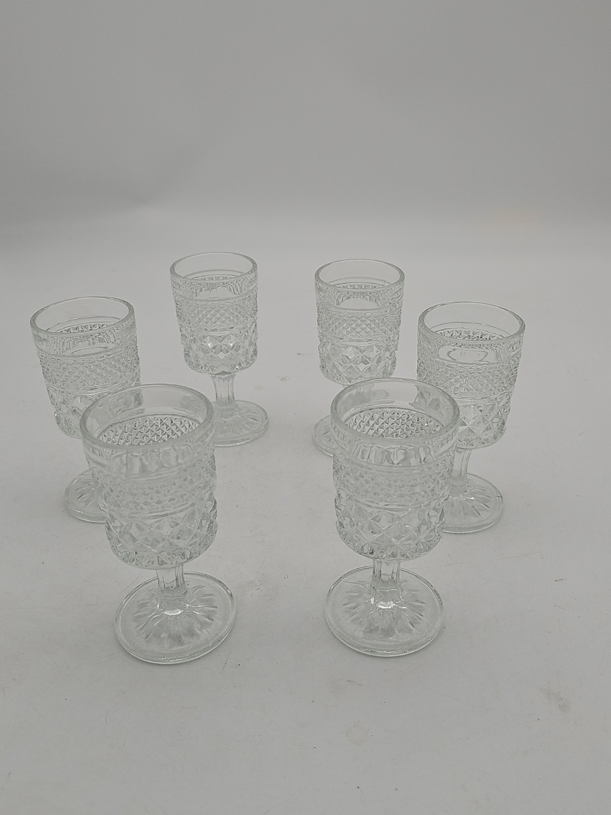 Set Of 5 Vintage Anchor Hocking Wexford 5 3/8\