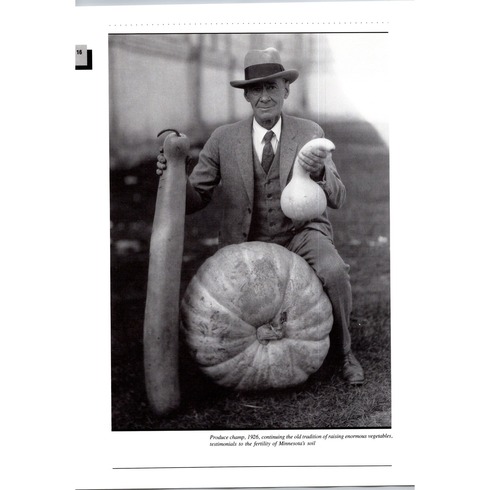 Produce Champ Raising Enormous Vegetables Minnesota State Fair Print SV27-3