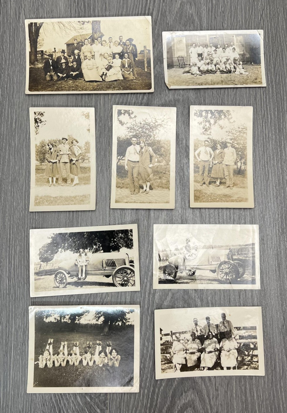 Vintage 1920s Family Photo Lot Rome Illinois Griffith Hill ID\'d Snapshots 10 Pc