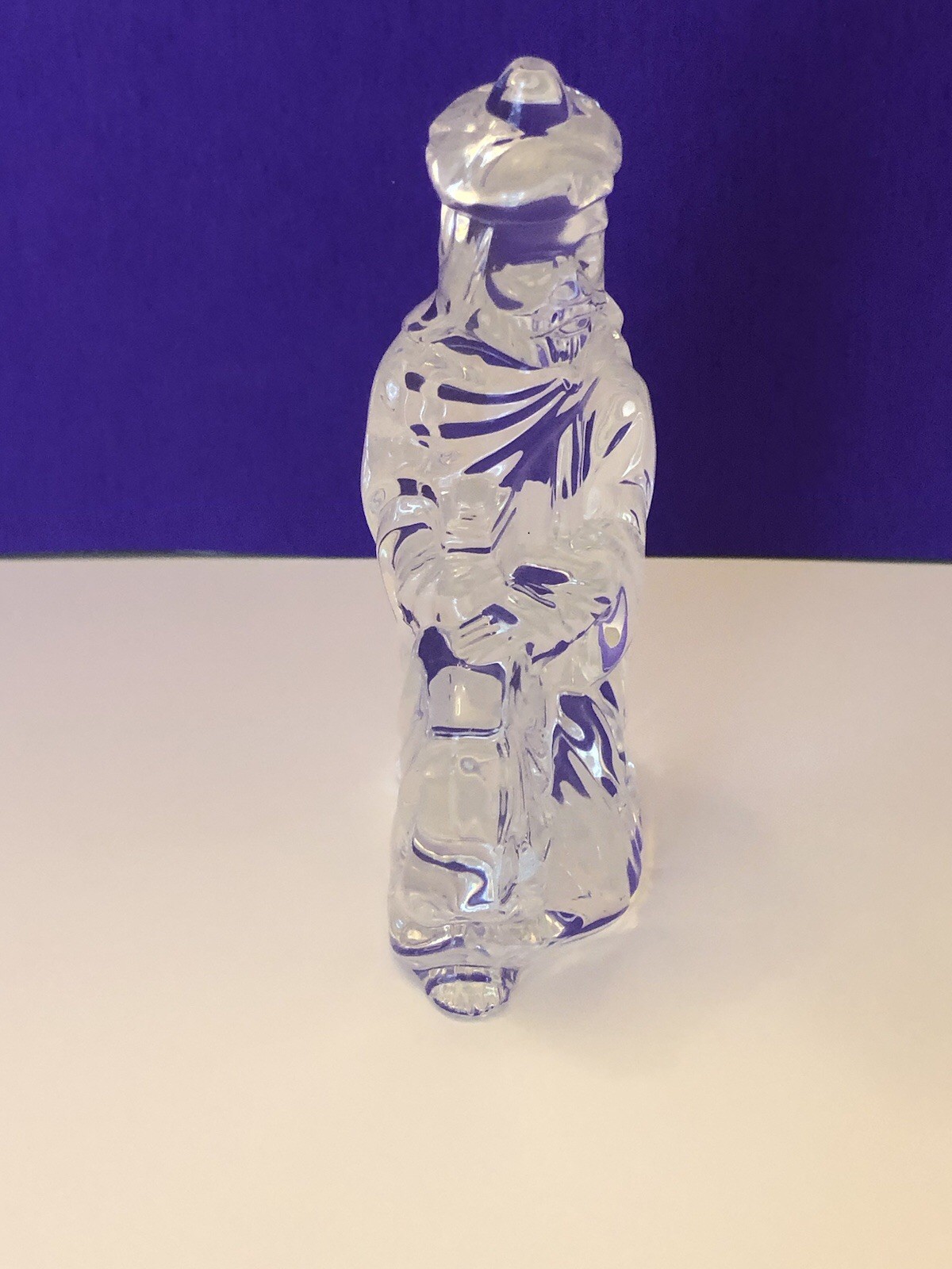 Vintage Waterford Chrystal Nativity Collection Wiseman King Melchior Small Chip