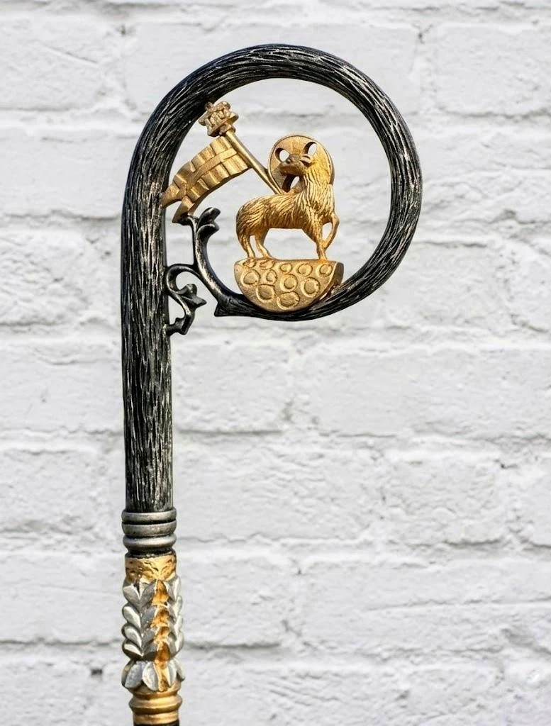 Handmade Bishop’s Crosier Agnus Dei Lamb of God Pastoral Staff 72\