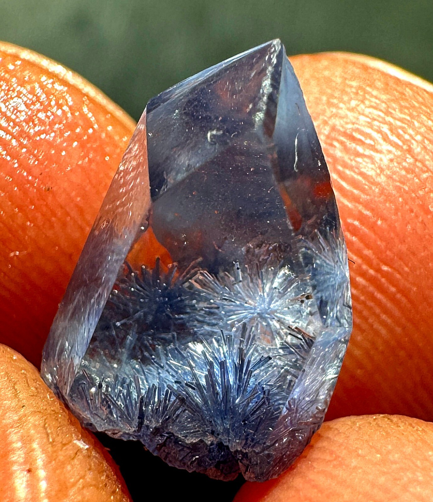4.6ct Very Rare NATURAL Beautiful Blue Dumortierite Crystal Polishing Specimen