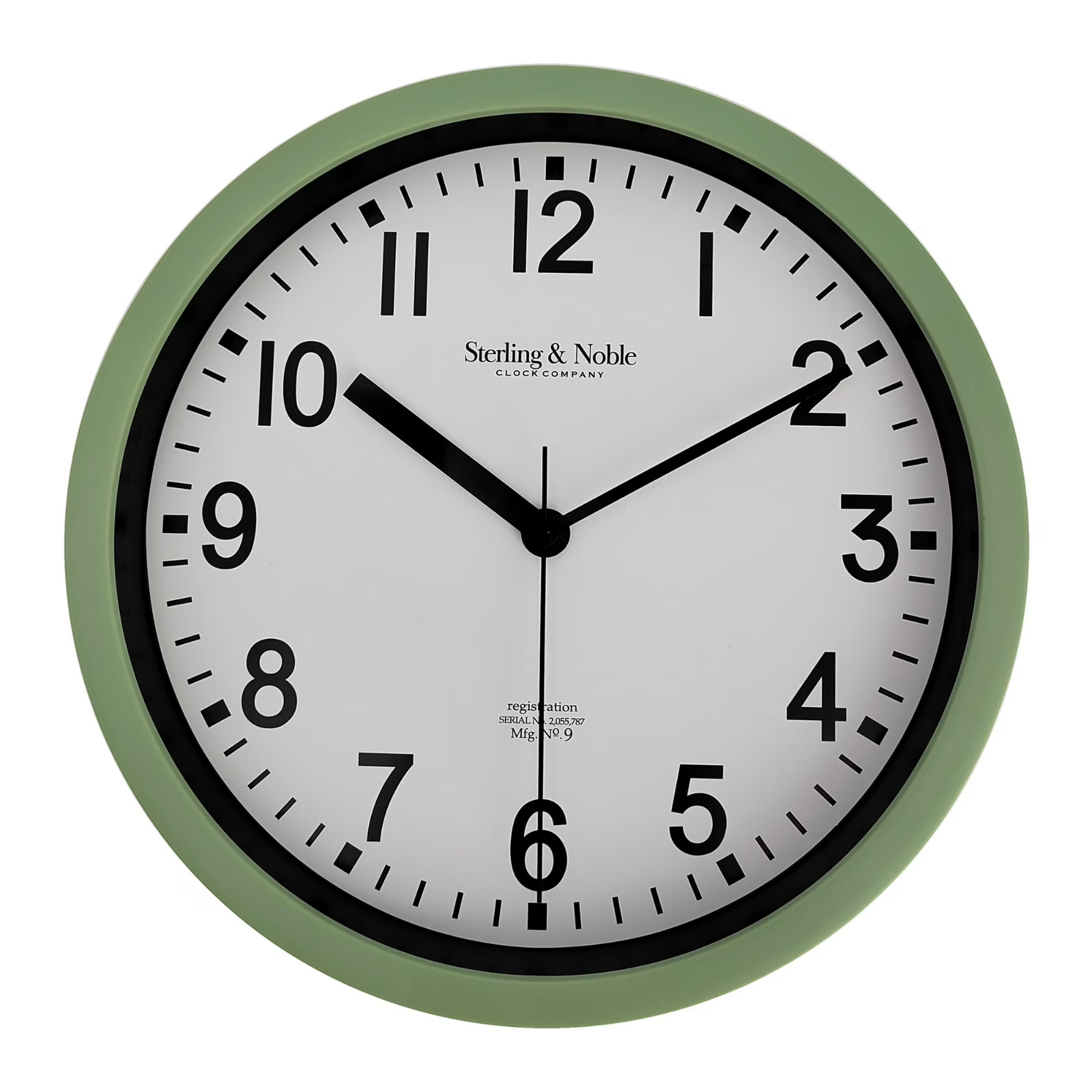 Mainstays 8.78 Inch Sage Round Analog Wall Clock Indoor Basic Clock