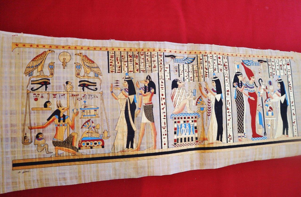 Huge Large Handmade Papyrus Egyptian 