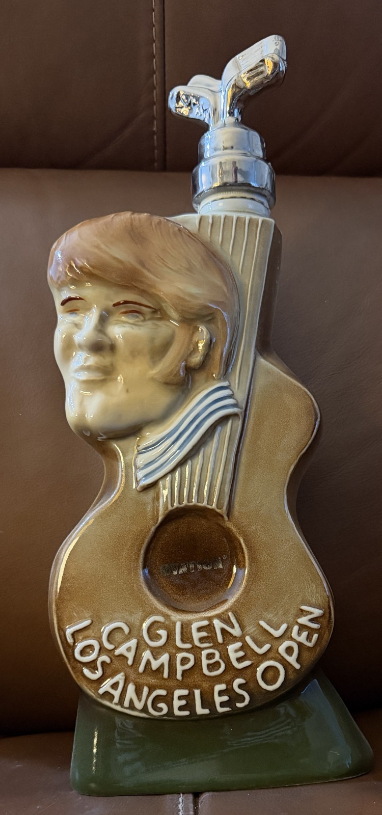 VINTAGE 1977 JIM BEAM GLEN CAMPBELL LOS ANGELES OPEN DECANTER