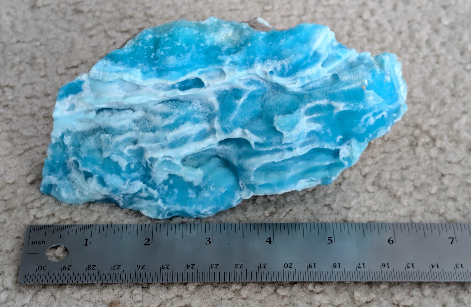 XL Vivid Blue Smithsonite - size is RARE XL Vivid Blue Smithsonite - size is RARE