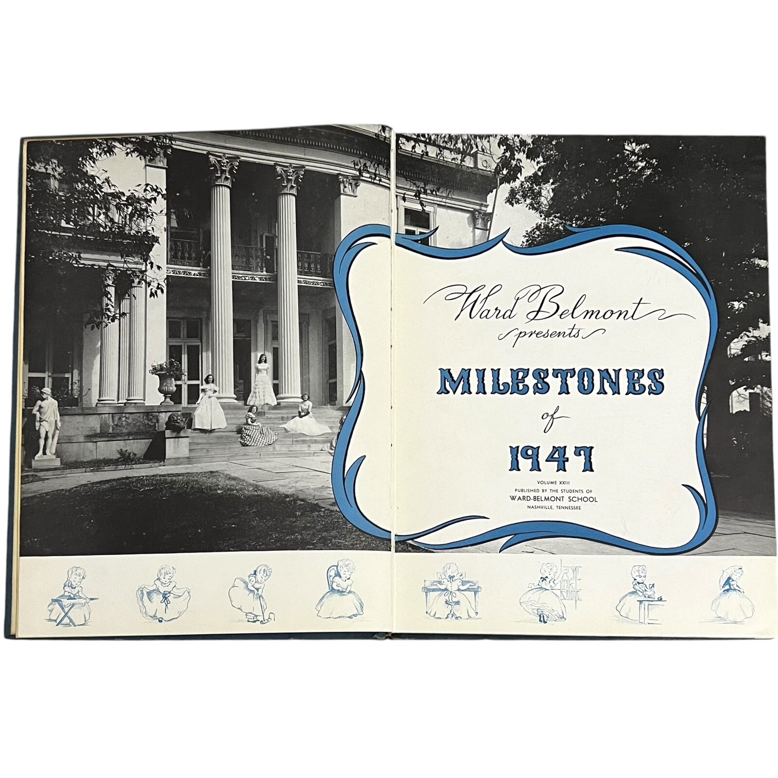 1947 Ward Belmont School Nashville Tennessee Womens College Milestones Yearbook