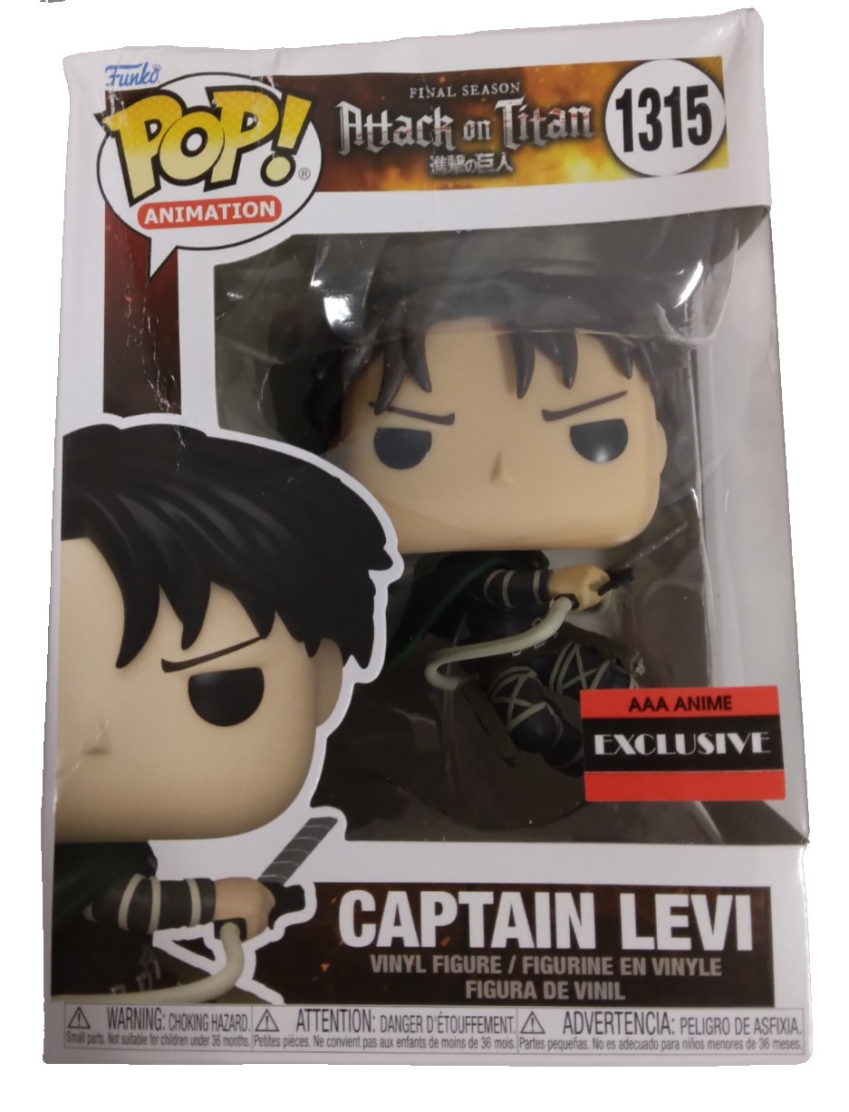 Funko Pop Attack on Titan - Captain Levi Ackerman Figure (AAA Anime Exclusive)