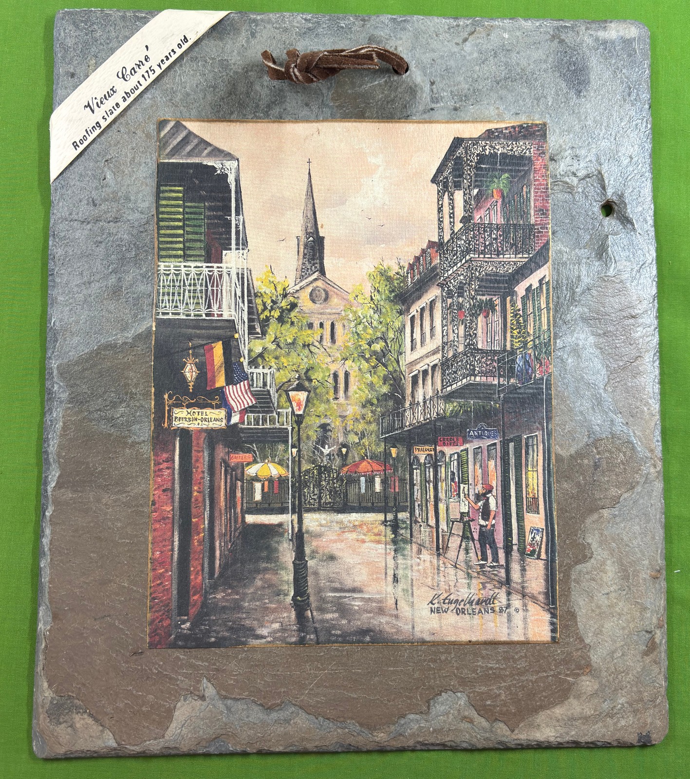 Historic New Orleans Roofing Slate 200+ Yrs Old Vieux Carre Orleans St Art