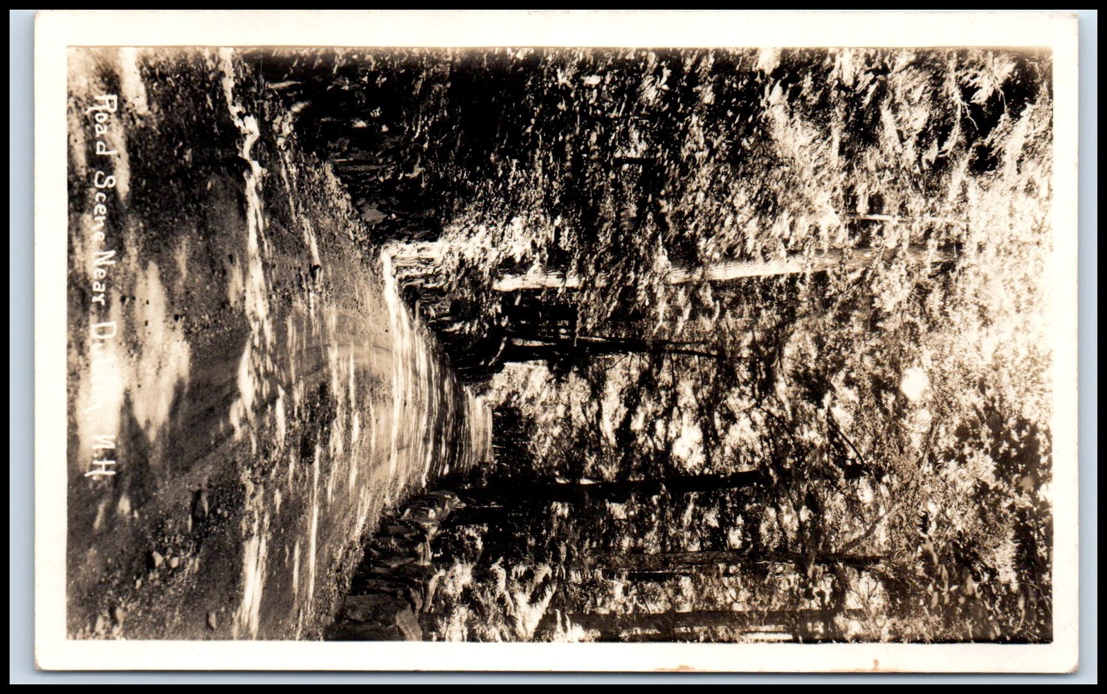 Postcard RPPC Road Scene Dublin NH  NH O106