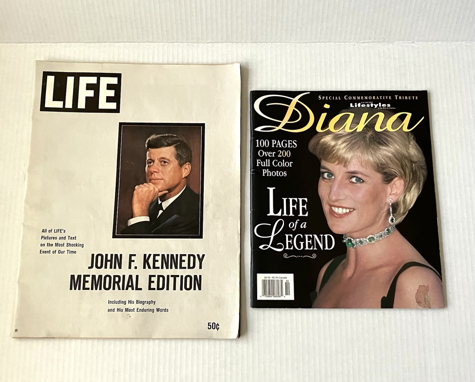 LIFE 1963 JFK Memorial & Lifestyles Princess Diane 1997 Tribute, Lot of 2 LIFE 1963 JFK Memorial & Lifestyles Princess Diane 1997 Tribute, Lot of 2