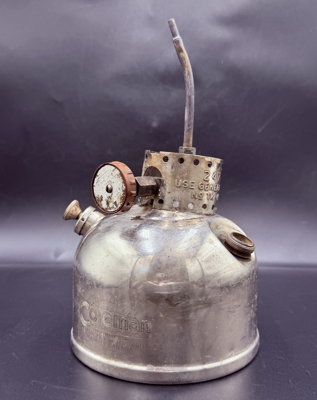 Vintage 1940s Coleman 247 Canadian Kerosene Lantern Sunshine of the Night