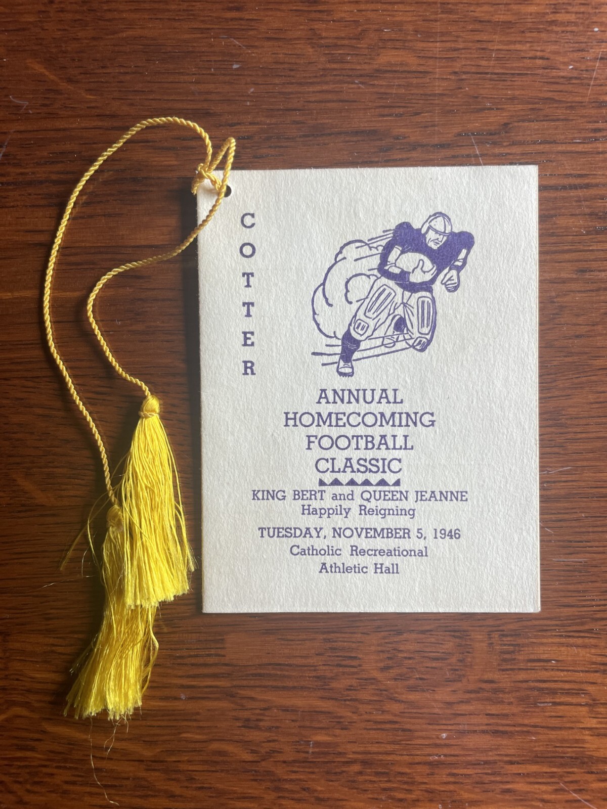 Winona MN Minnesota Cotter Football Homecoming Classic 1946 