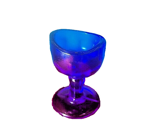 Vintage Style Eye Wash John Bull Style Cobalt Blue Glass Bath Cup 2 3/4\
