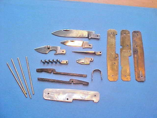 VINTAGE NOS BARGEON FRANCE POCKET KNIFE MAKING KNIFEMAKING PROJECT PARTS