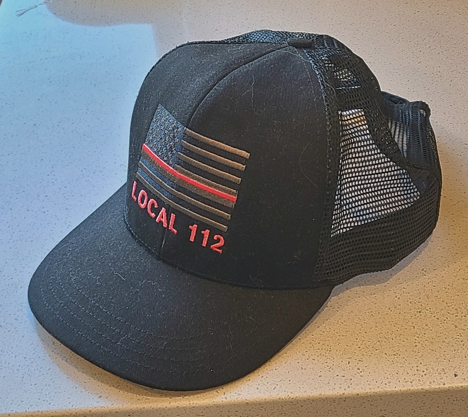 Los Angeles City Fire LAFD Thin Red Line U.S. Flag Union Local 112 Baseball Cap