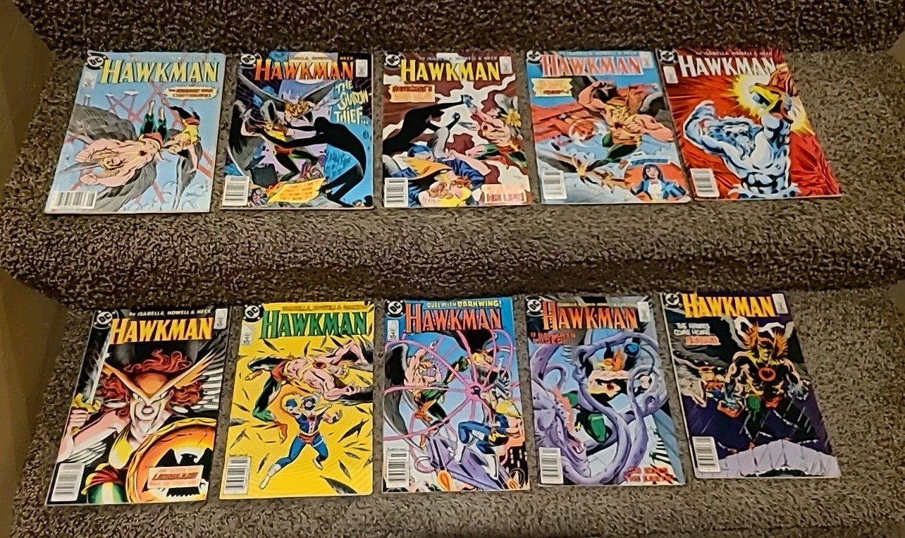 1986 DC Comics Hawkman The Shadow War Continues First Issue #1-9 & #13 Lot Of 10
