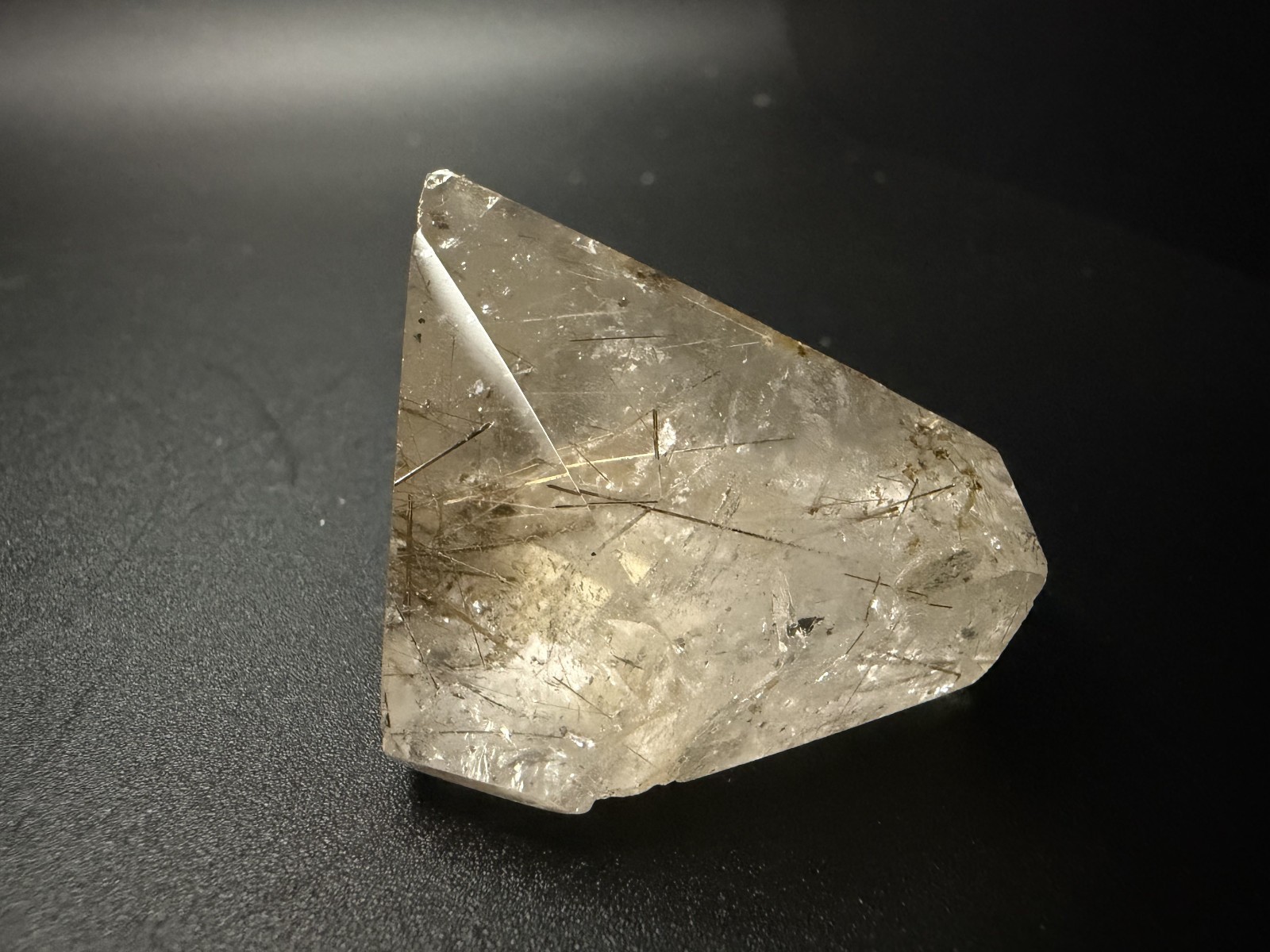 Rutilated Quartz Freeform with Tons of Fine Golden Rutile Inclusions, Madagascar